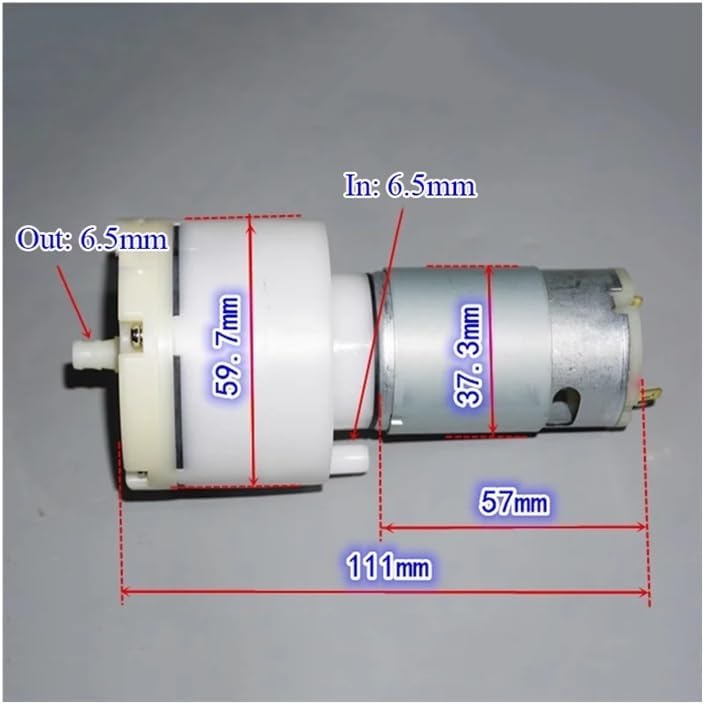 555 Air Pump DC 12V 24V 16L/min Large Flow Vacuum Diaphragm Negative Pressure Suction Oxygenator