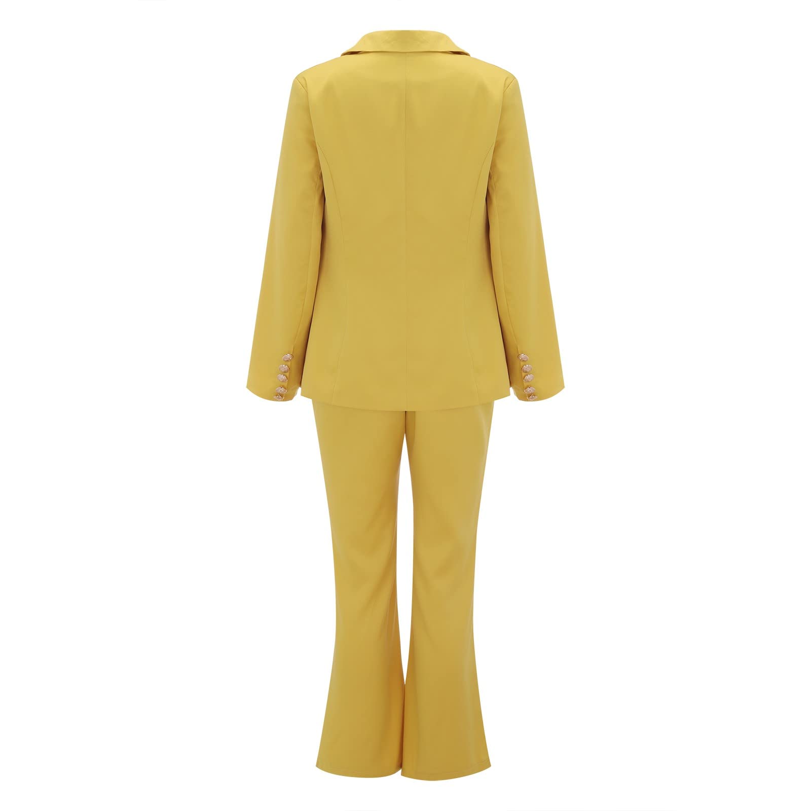 Completo Elegante Donna Con Pantalone Tailleur Ufficio Eleganti Manica Lunga Aperto Davanti Colletto Completo Due Pezzi Casual Complete Da Cocktail Blazer E Pantaloni Matrimonio Set Da Cerimonia