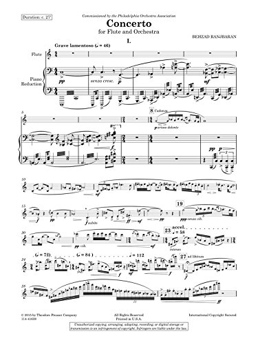 Partition pour flûte traversière du concerto classique avec guide d'exécution - 3
