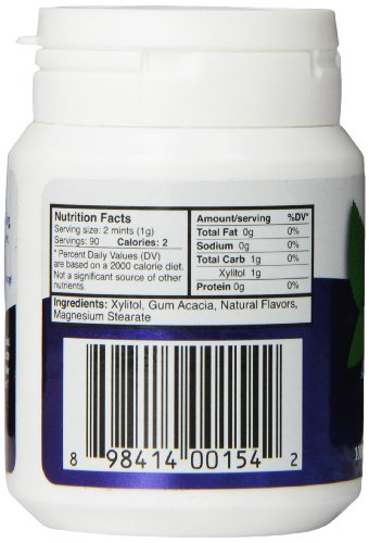 Epic Dental 100% Xylitol Sweetened Breath Mints, Peppermint, 180 Count #TOP3