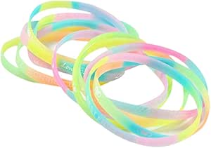 6 Stück Leuchtarmbänder Silikon - Einfarbig, 20cm, Latexfrei Für Events & Sport