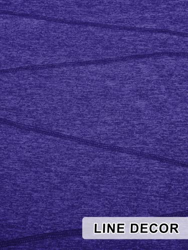 Image of Kimmery Workout Tops for Women Short Sleeve Shirts for Women Quick Dry Line Decor Yoga Tops
