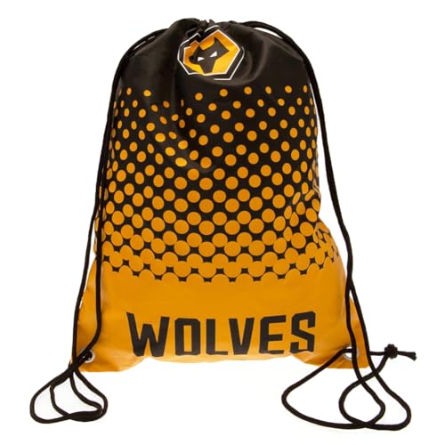 FOCO Wolverhampton Wanderers FC Fade Gym Bag, Orange Black