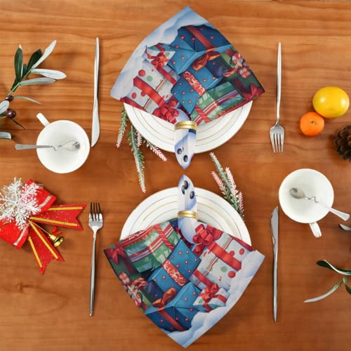 Servilletas de Tela Navideñas Set x6 20x20 pulgadas miniatura 5