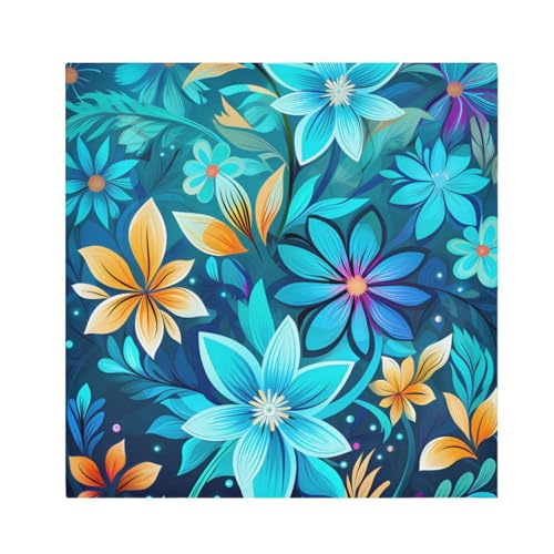 Servilletas de Tela con Flores Multicolor Pack x6 miniatura 1