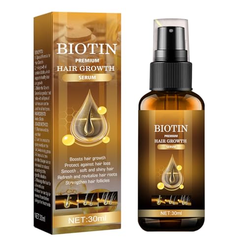 Serum de Crecimiento del Cabello, Biotin Hair Growth Serum, Para Acelerar el Crecimiento del Cabello