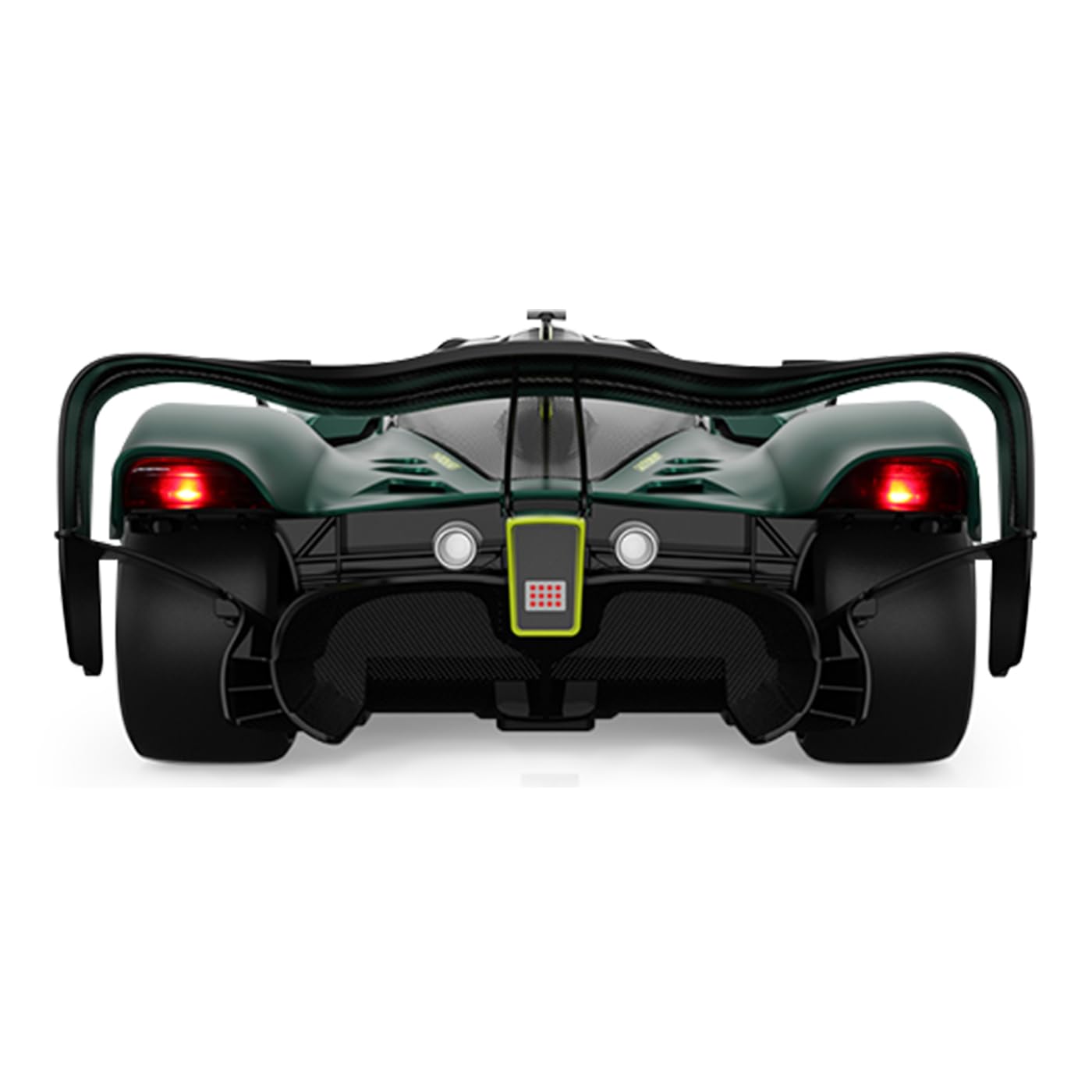 Aston Martin Valkyrie AMR Pro 1:14 ciemnozielony 2,4 GHz drzwi ręczne – oficjalnie licencjonowane, szczegółowe wnętrze, wierne lakierowanie, przezroczysta szyba przednia, światło LED, samochód RC