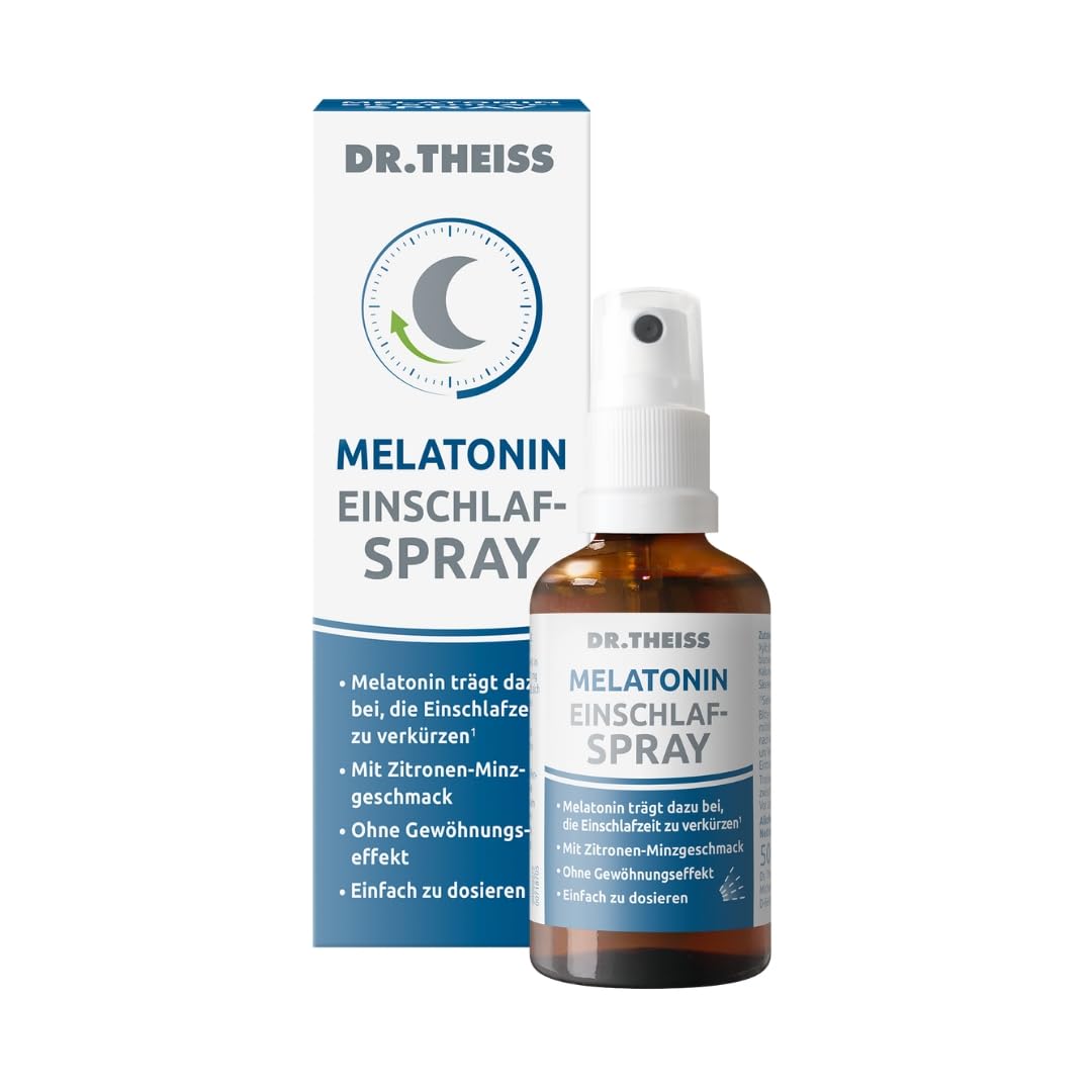 DR. THEISS Melatonin Einschlaf-Spray zur Verkürzung der Einschlafzeit, 50 ml Lösung