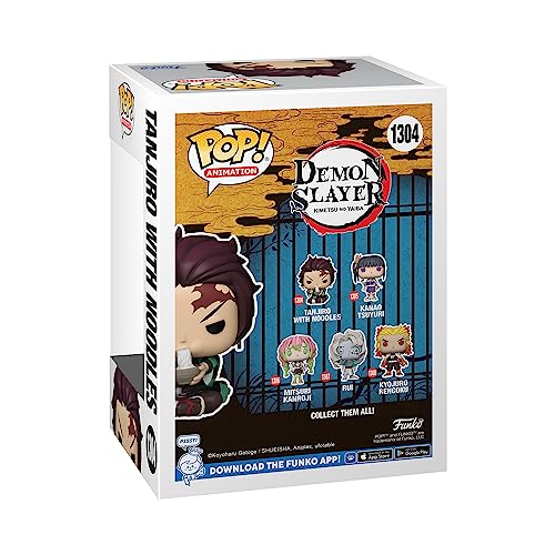 Funko POP! Animation: Demon Slayer, Tanjiro With Noodles, Collectable Vinyl Figure, Gift Idea, Official Merchandise - Image 3