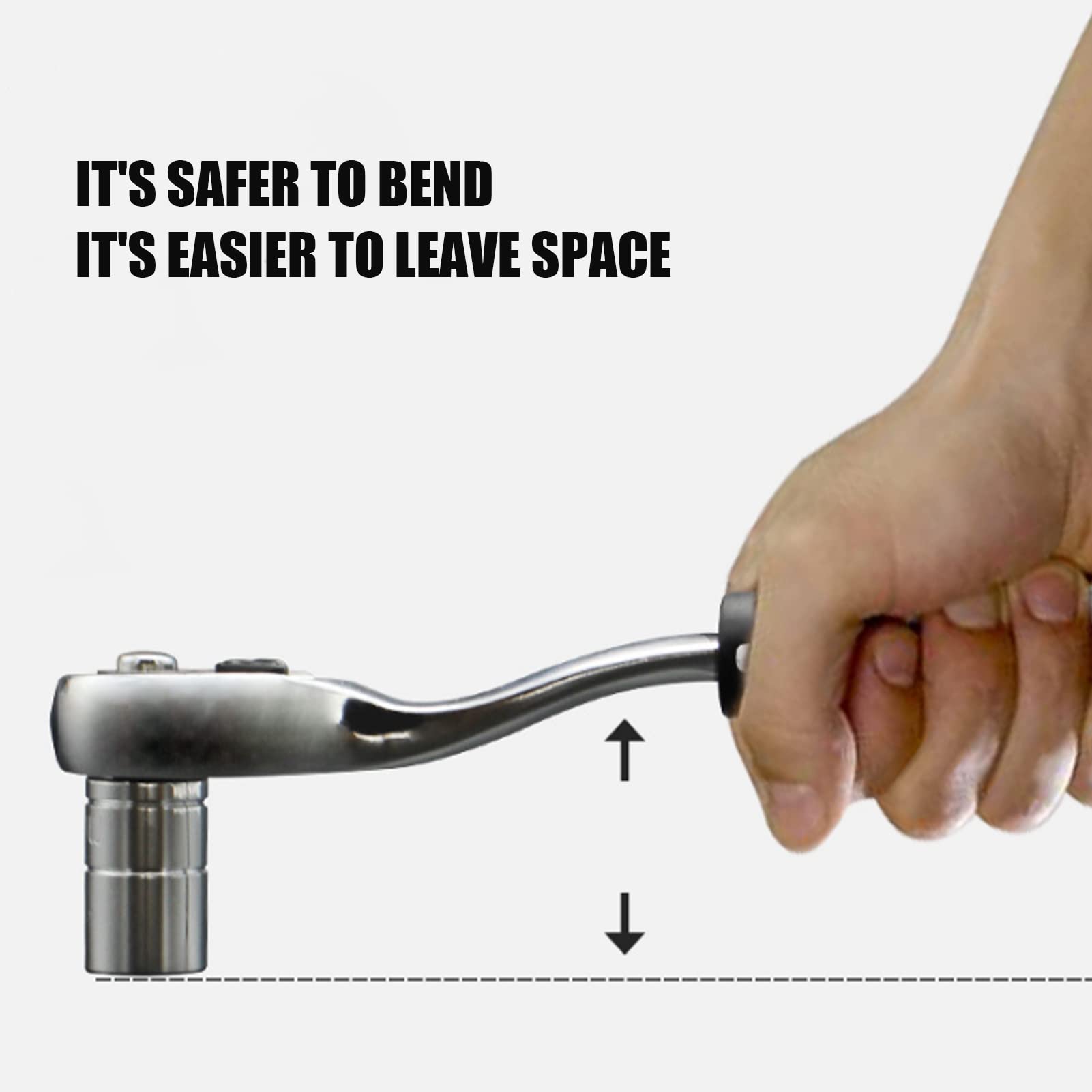 Tbest 33 Zestaw Nasadek z grzechotką Zestaw Narzędzi do Obudowy Nasadek do Zestawu Kluczy SamochodowychNarzędzia Ręczne Wykonane ze Stali Tangstenowej Elastyczna trwałość. Konserwacja Rotacja Naprawa