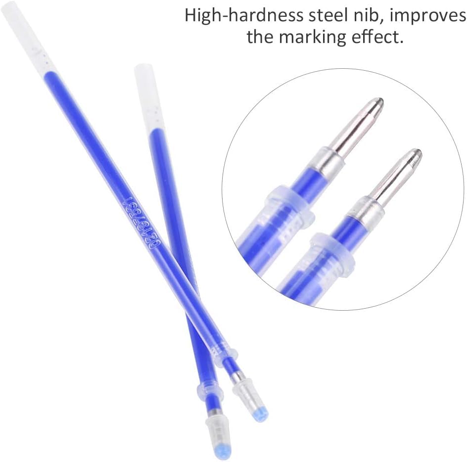Image of Trial Pack Heat Erasable Fabric Pen Refills (20pcs) | 4 Color Disappearing Ink | Tailor Chalk Alternative for Sewing, Quilting, Embroidery & DIY Fabric Crafts