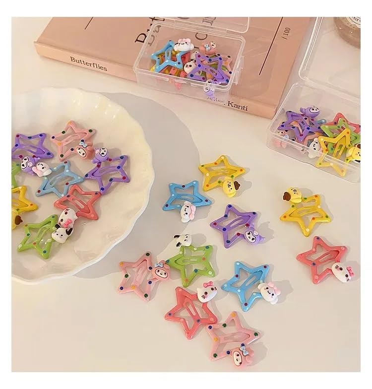 12PCS OF Stars Shaped Tictacs Hairclips Hairpins Hair Accessories For Baby Girls Toddlers Kids Women Hair Styling Accessories (12) (B0D772LTC3) Amazon Price History, Amazon Price Tracker