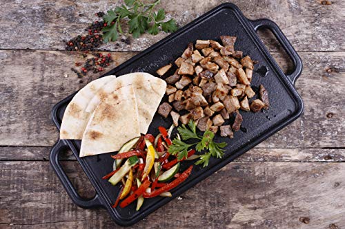 Victoria Rectangular Cast Iron Griddle Grill - Image 7