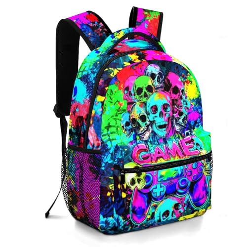 Moduyok Mochila escolar para meninos, meninos, crianças, adolescentes, ensino fundamental, alunos do ensino médio, mochila para livros de 6 a 18 anos