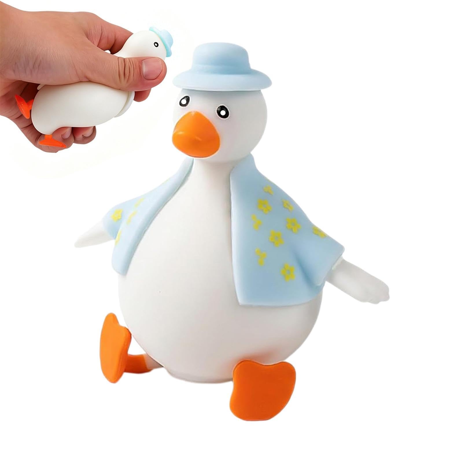 Cute Sitting Duck Squishye - Sensory Squeeze Relaxing Fun Stretchy Duck, Dough Ball Squishye Toys For AnxietyRelief Party Favors Goodie Bag Fillers Birthday Gift