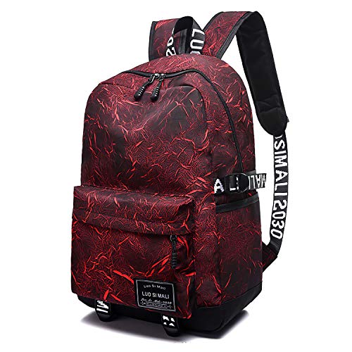 School backpack skl unisex school bag canvas rucksack laptop book…