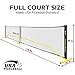 A11N Sports Portable Pickleball Net System, Designed for All Weather Conditions with Steady Metal Frame and Strong PE Net, Regulation Size Net with Carrying Bag