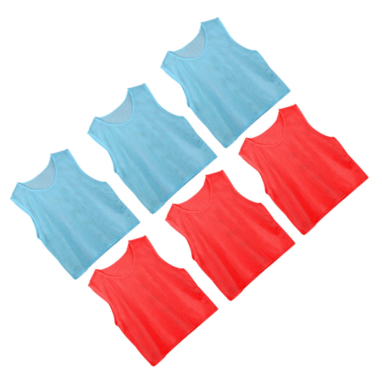 GALPADA 6 Pcs Kids Football Training Vest Youth Pinnies Comfortable Mesh Tank Girls Practice