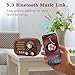 M-Amazup Radios Portable AM FM SW, Retro Radio with Speaker, Transistor Radio Bluetooth 5.3, Rechargeable Battery Powered, TWS, Support TF Card/MP3/USB Playing, Gifts for Senior, Dark Wood