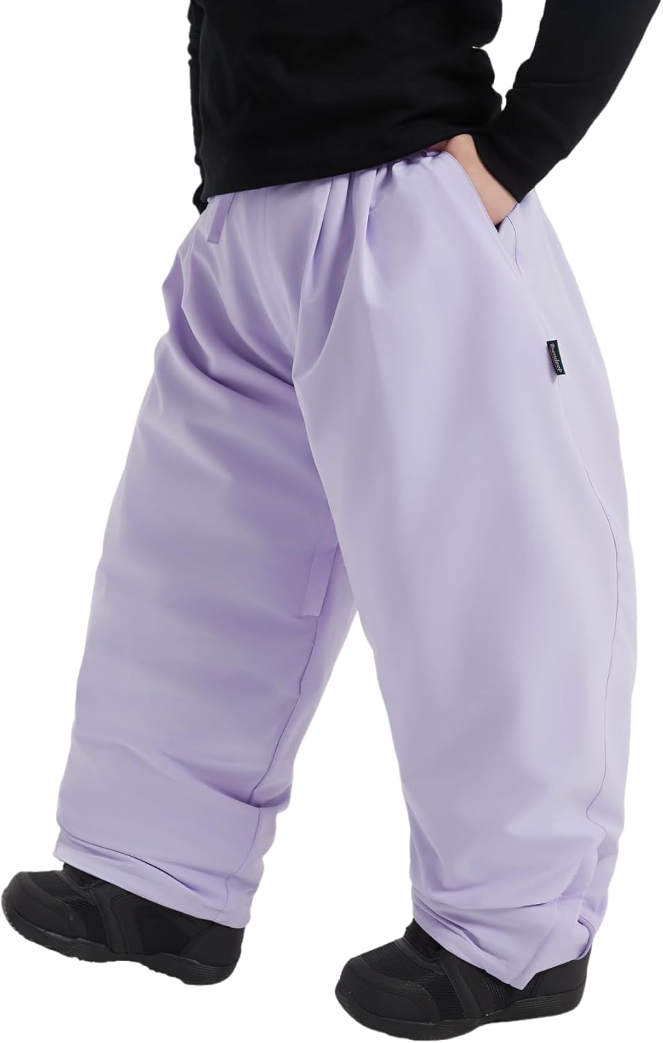 Womens and Mens Ski Pants Winter Waterproof Baggy Pants Outdoor Cargo Snowboard Pants(LPPL,Medium) - Image 2