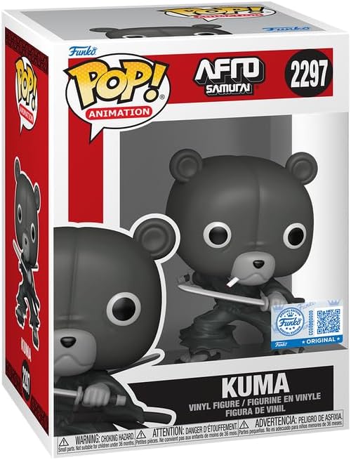 Funko Pop! Animation Afro Samurai Kuma Vinyl Figure, Exclusive Collectible with Authentication, #2297, 3.9 Inches