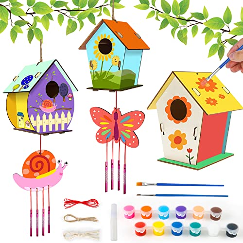 LotFancy Casetta per Uccelli Fai da Te in Legno per Bambini, Kit Fai da Te 2 Casette Uccellini da Dipingere, Giocattoli Creativi per Ragazzi, Artigianato Cassetta per Uccelli, Giocattoli Educativi LotFancy Casetta per Uccelli Fai da Te in Legno per Bambini, Kit Fai da Te 2 Casette Uccellini da Dipingere, Giocattoli Creativi per Ragazzi, Artigianato Cassetta per Uccelli, Giocattoli Educativi
