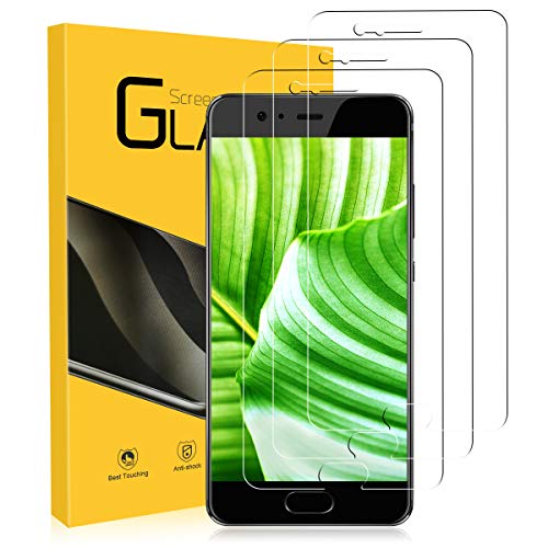 NONZERS Cristal Templado para Huawei P10, [3 Unidades] 2.5D Borde redondeado Premium 9H Dureza Vidrio Templado, Funda Compatible, Sin Burbujas Protector de Pantalla para Huawei P10