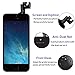 for iPhone 5S Screen Replacement with Home Button, Arotech 4.0 Inch Full Assembly LCD Display Digitizer Touch Screen with Repair Tool Kit and Tempered Glass (Black)