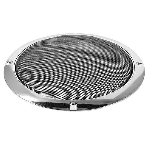 ifundom Cubierta De Malla De Subwoofer De Coche Grifo Barra De Sonido Colador Del Fregadero Poste De Unión Del Altavoz Babero De Manguera Vocero Altavoz De Sonido Puerta Silver Planchar
