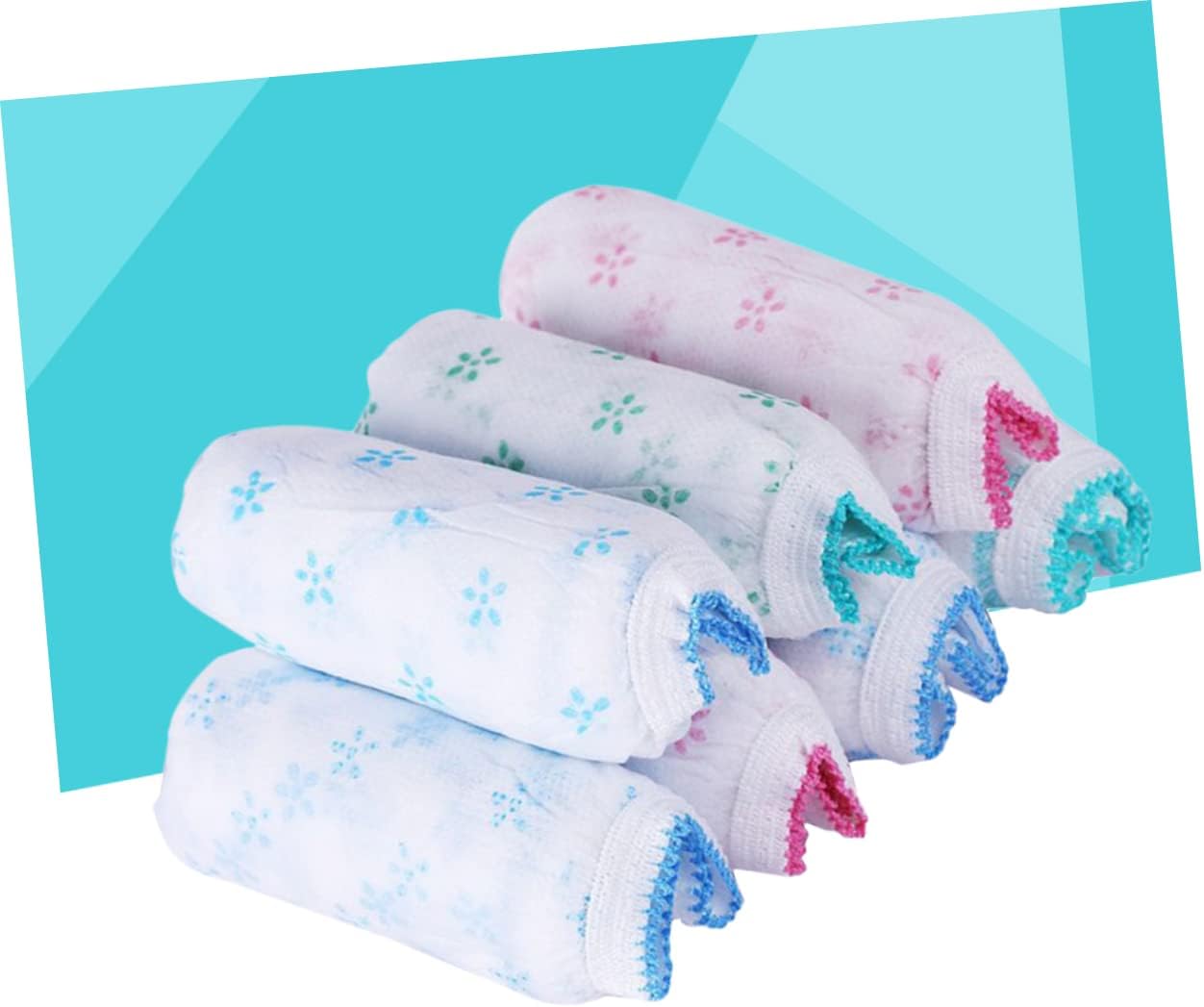 FOMIYES XL 7pcs Postpartum Disposable Underwear for Women Maternity Panties Non-Woven Breathable Briefs for New Moms Comfortable Hygienic Assorted Color