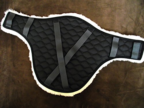 Support XL en laine d'agneau véritable, protège Sangle, sangle Tapis pour sangle ventrale Bavoir Sangle, sangle Bavette, Spring