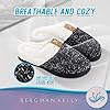BERGMAN KELLY Women's Slippers, Memory Foam Indoor/Outdoor House Shoes w/Ultra Soft Wool-like Plush Fleece Lining, Multiple Colours & Sizes, Prairie Collection #3