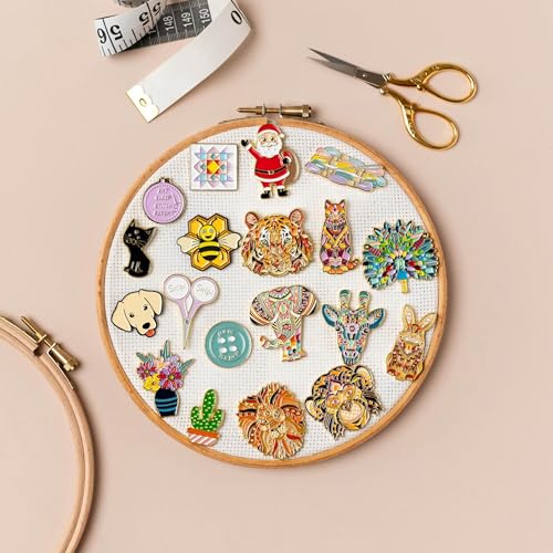 Image of Meloca Designs Needle & Thread Needle Minder for Cross Stitch, Embroidery, Needlepoint, Sewing, Quilting, Needlework and Haberdashery