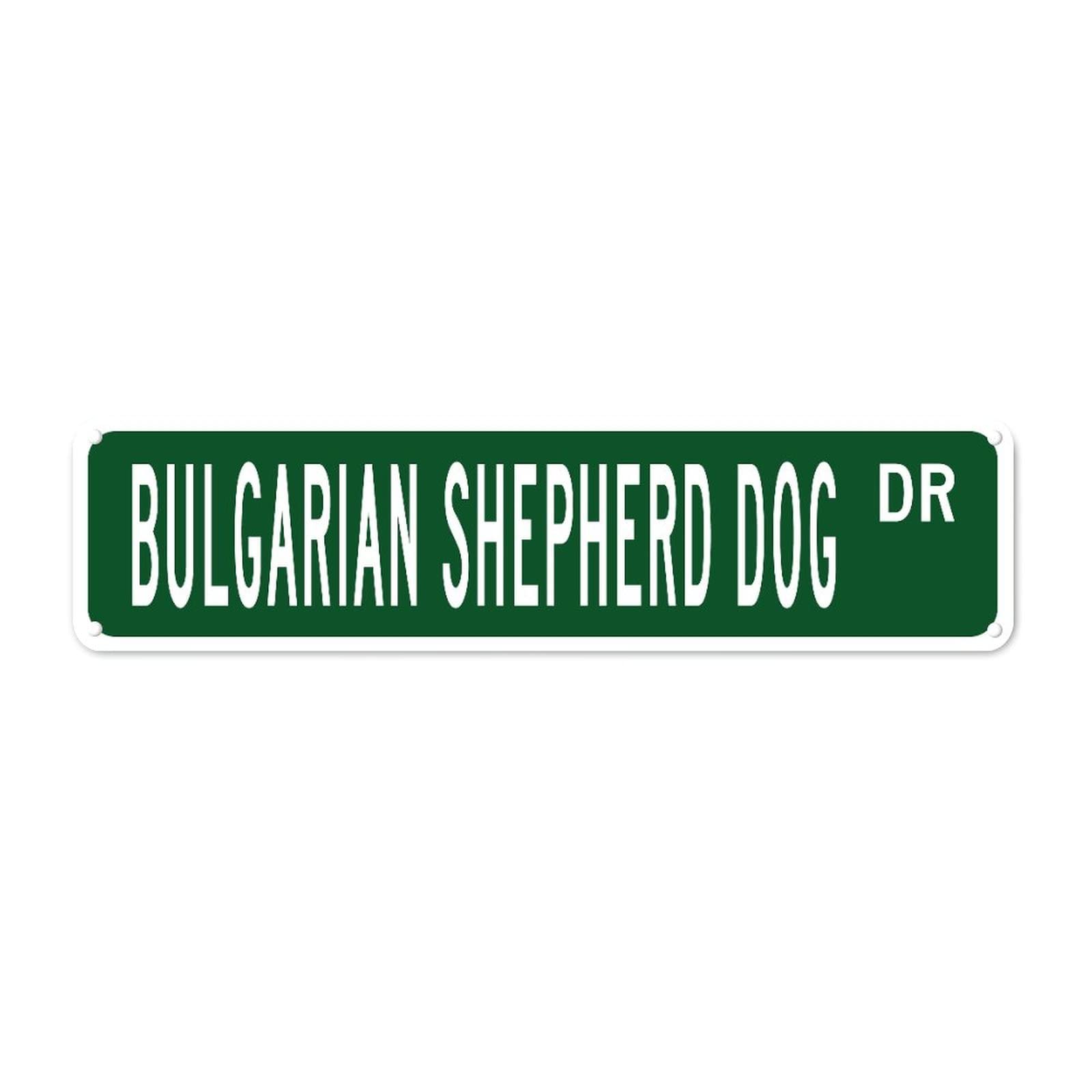 Bulgarian Shepherd Dog Street Retro Tin Signs Aluminum Metal Sign Quotes Home Kitchen Pub Club Wall Yard Pub Club Gift Decor 4x16 Inch