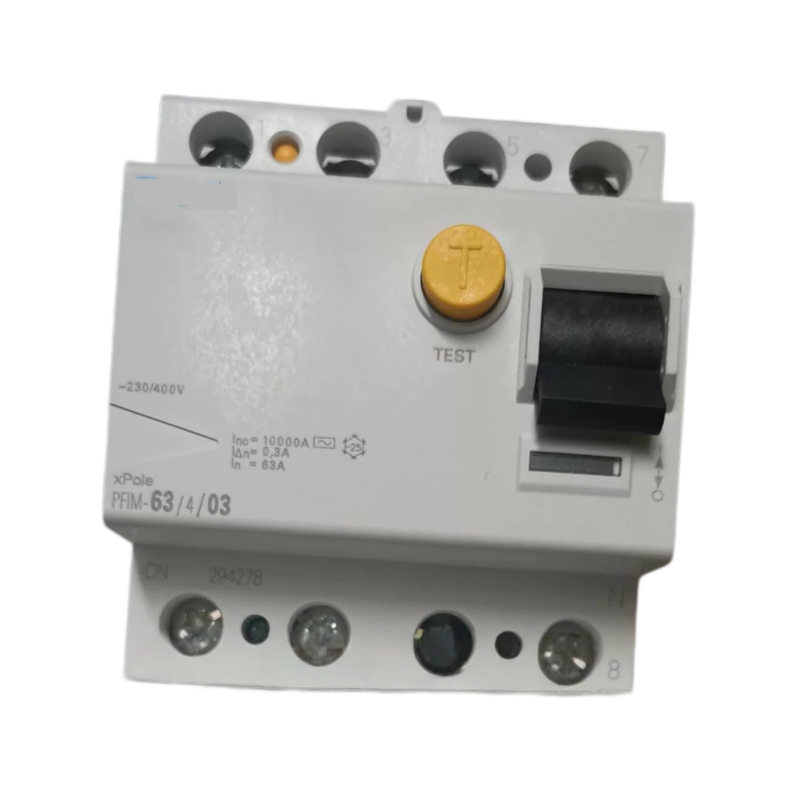 HKEJSJWA Circuit Breaker PFIM-63/4/03, 63A 4P Leakage Circuit Breaker Switch