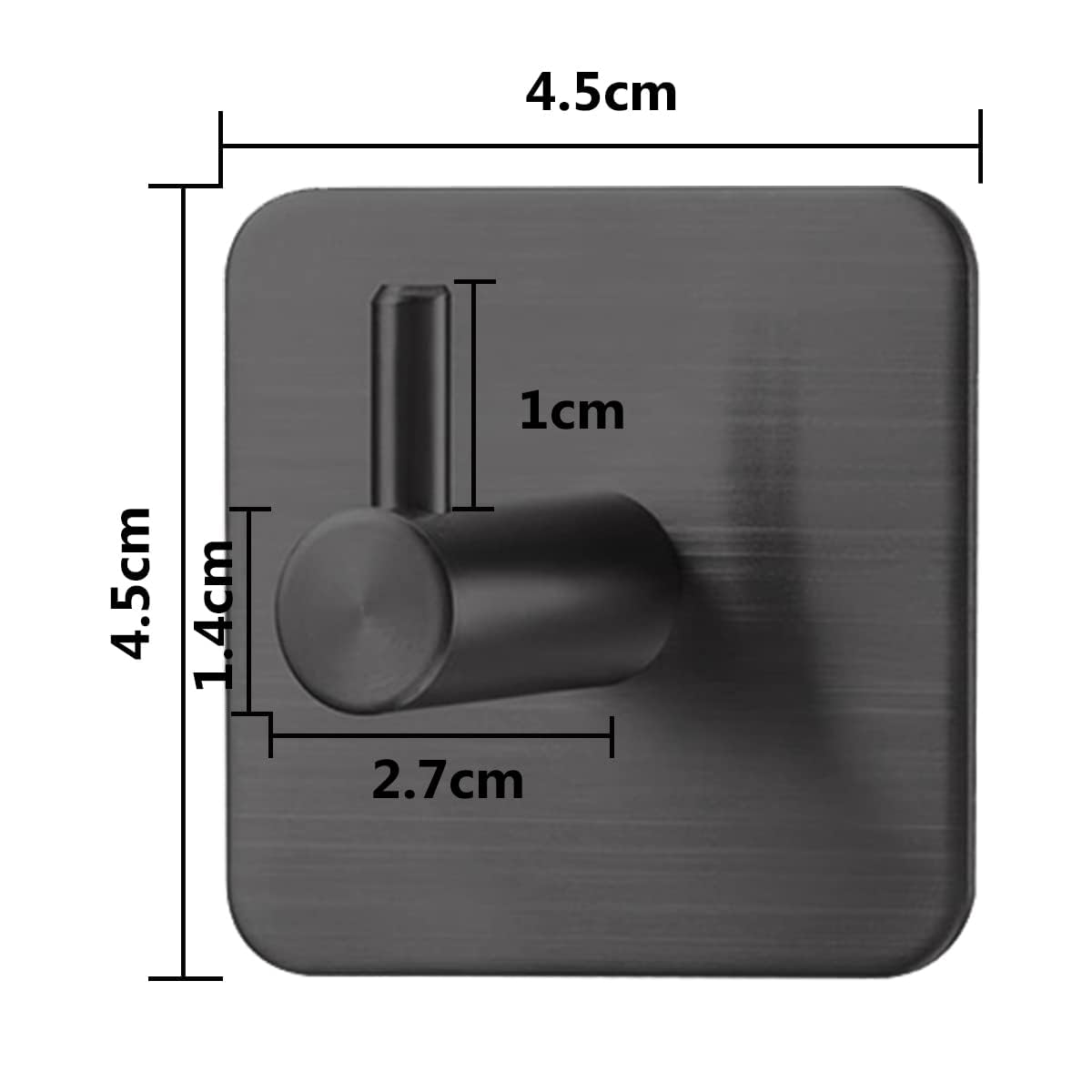 Ganci Adesivi Per Bagno 4 Pezzi - Acciaio Inox 304, Forte Adesione Senza Forare - Foto 7