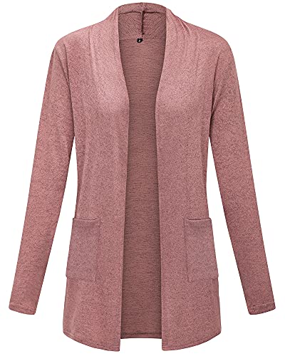 Image of ULTRANICE Cardigan Sweaters Womens Fashion 2025 Spring Lightweight Long Sleeve Casual Tops Clothes Outfits with Pockets