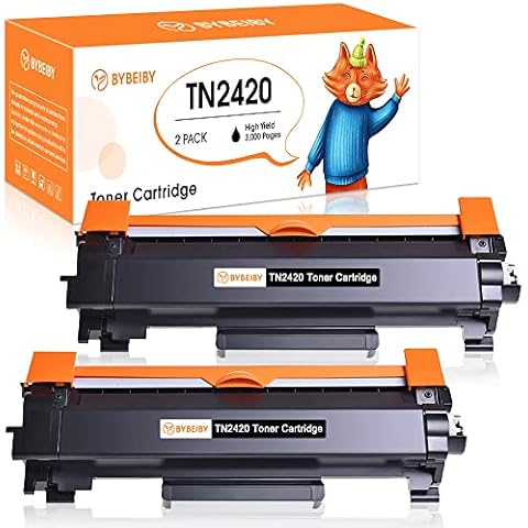 BYBEIBY TN2420 TN-2420 Toner Cartridges Compatible for Brother TN2420 TN-2410 TN2410 for Brother MFC-L2710DW HL-L2350DW DCP-L2530DW HL-L2370DN DCP-L2510D HL-L2375DW HL-L2310D MFC-L2730DW L2550DN Cover