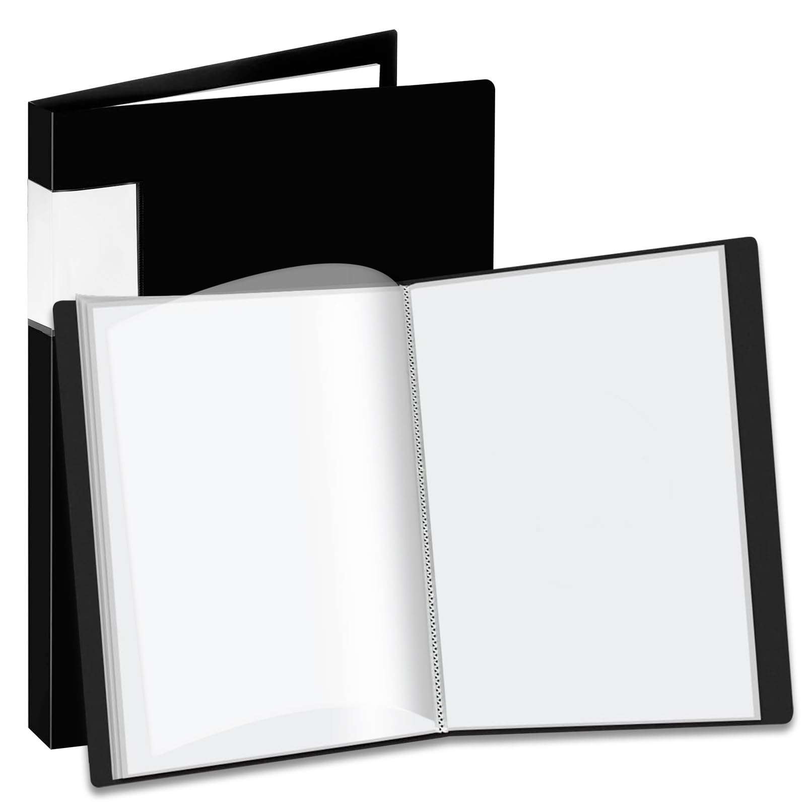 JIANTA A3 Presentation Display Book Folder, 40 Pocket Presentation Portfolio Folder with Clear Plastic Sleeves, Art Portfolio Storage Book for Painting Artwork