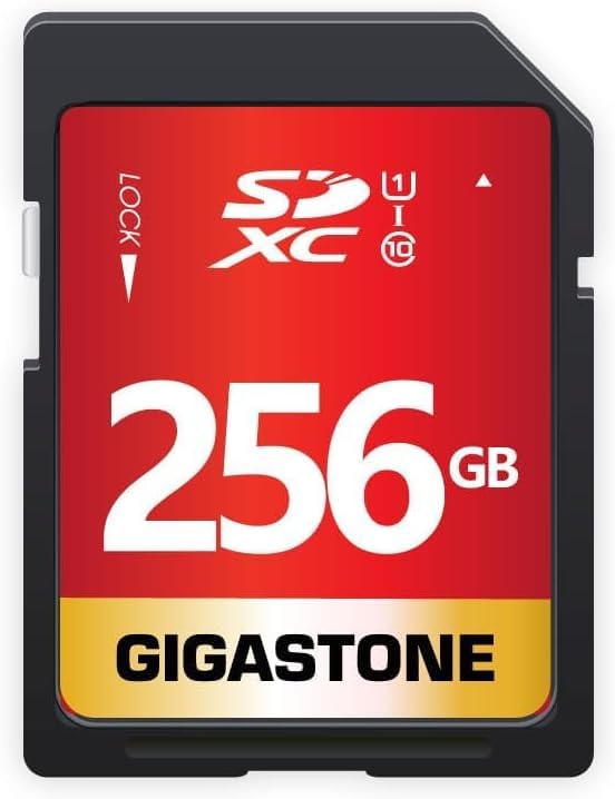 Gigastone 256GB SD Card UHS-I U1 Class 10 SDXC Memory Card High Speed Full HD Video Canon Kodak Olympus Digital Camera, with 1 mini case-image-38