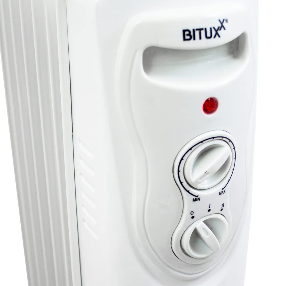 Bituxx 2500W elektrischer Ölradiator Öl Radiator Heizkörper 3 Heizstufen (2500, watts)