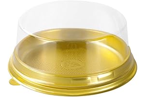 3.75 Inch Diam. Plastic Chocoflan Containers - 50 Sets