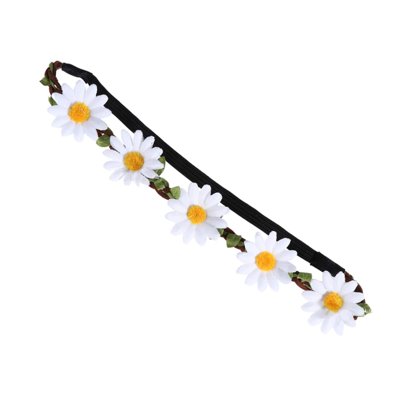 BELLIFFY 5 Piezas De Girasol Diademas De Girasol Para Niñas Tiara Nupcial Diadema De Flores De Fiesta Hawaiano Guirnalda Hawaiana Guirnalda De Margaritas De Flores