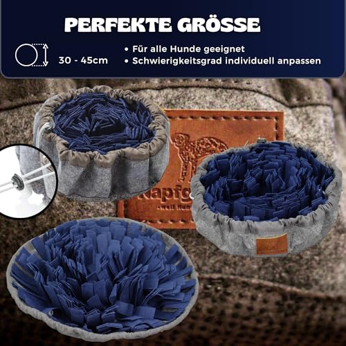 Napfgeflüster® – Schnüffelteppich BALU – Intelligenzspielzeug für Hunde – Hundespielzeug & Trainingsspielzeug – Beschäftigung & Futterteppich für Hunde – Verstellbar