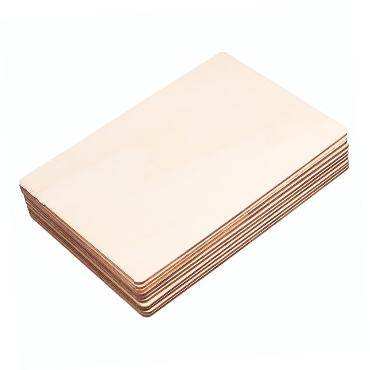 Mikikit Rodajas de Madera Fomenta Creatividad y Juego Artístico para Manualidades Diy 50 Piezas Pintura a Mano Corte Láser para Niños