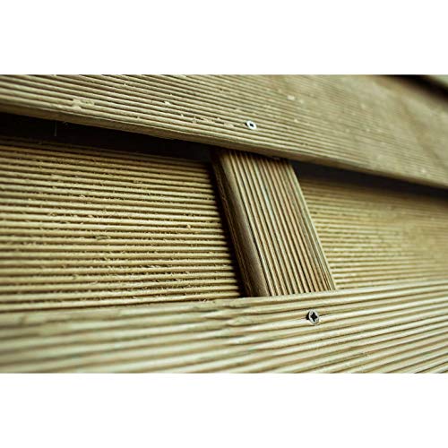 Avanti Trendstore - Lara - Gartensichtschutzwand, mit Rahmen 4,4x4,4cm und Lamellen geriffelt, in 3 Maßen erhältlich… – Bild 4