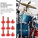 ERINGOGO 12pcs Cymbal Sleeves Base Flanged Drum Set Part Drum Accessories for Drum Kit Replacement