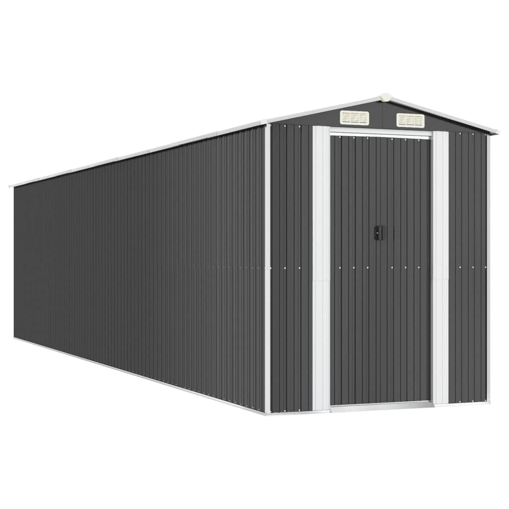Générique Abri de Jardin Anthracite 192x855x223 cm Acier galvanisé,Maison & Jardin,Pelouses & Jardins,Vie en extérieur,Structures extérieures,Cabanes & abris de Jardin,3147457