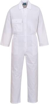Portwest 2802 Standard Coverall Polycotton Concealed Stud Front