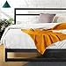 ZINUS Platforma with Headboard Platform Bed Frame, Queen, Black